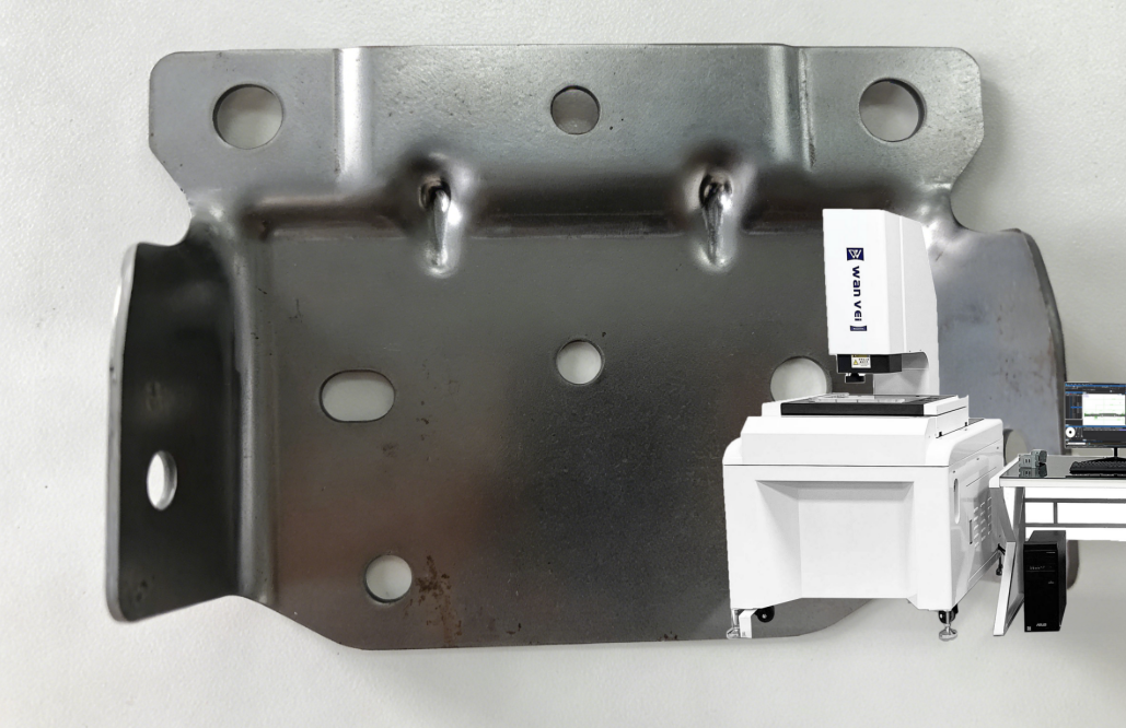 万维自动拼接闪测仪 大视野下冲压件实测案例